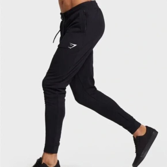 Gymshark Pants Gymshark Critical Zip Joggers Black Mens Size Small